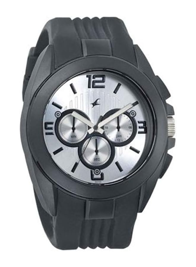 فاستراك ساعة كرونوغراف بمينا فضي للرجال 38001Pp01