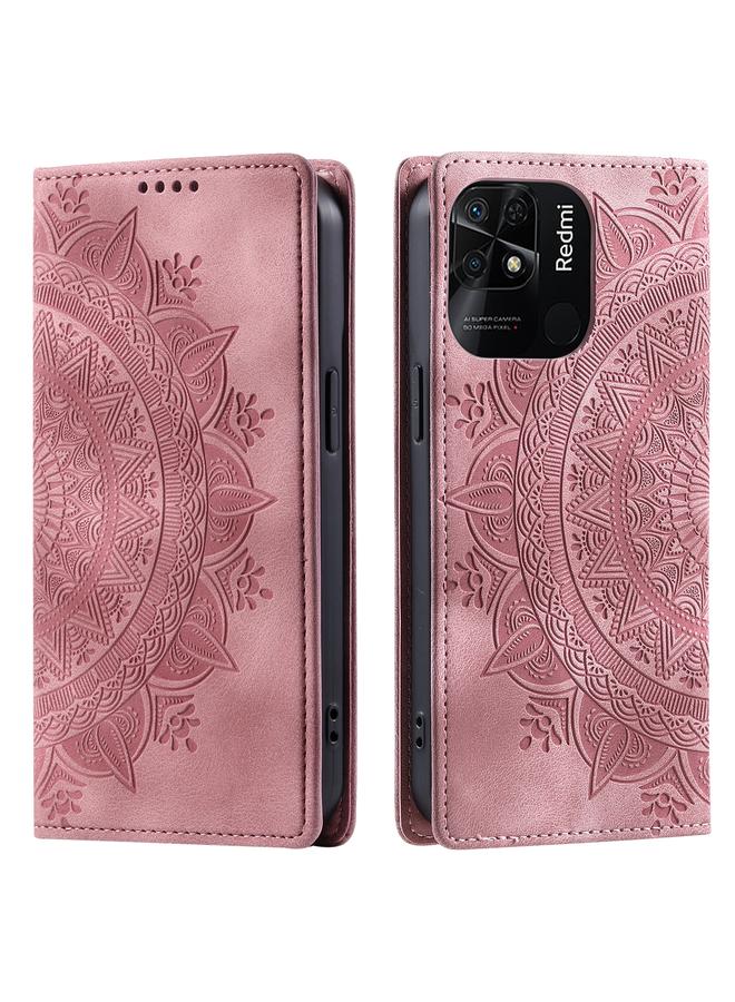 Case For Xiaomi Redmi 10C 4G Global / 10 India Totem Embossed Magnetic Leather Phone Case
