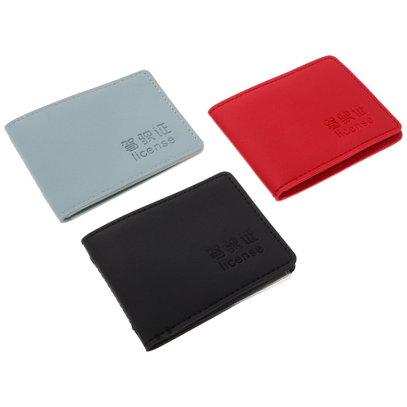 3pcs Drivers License Holder and Car Registration Wallet Document Holder for Car Travel and Everyday Use Auto Accessories for Men - Image 3
