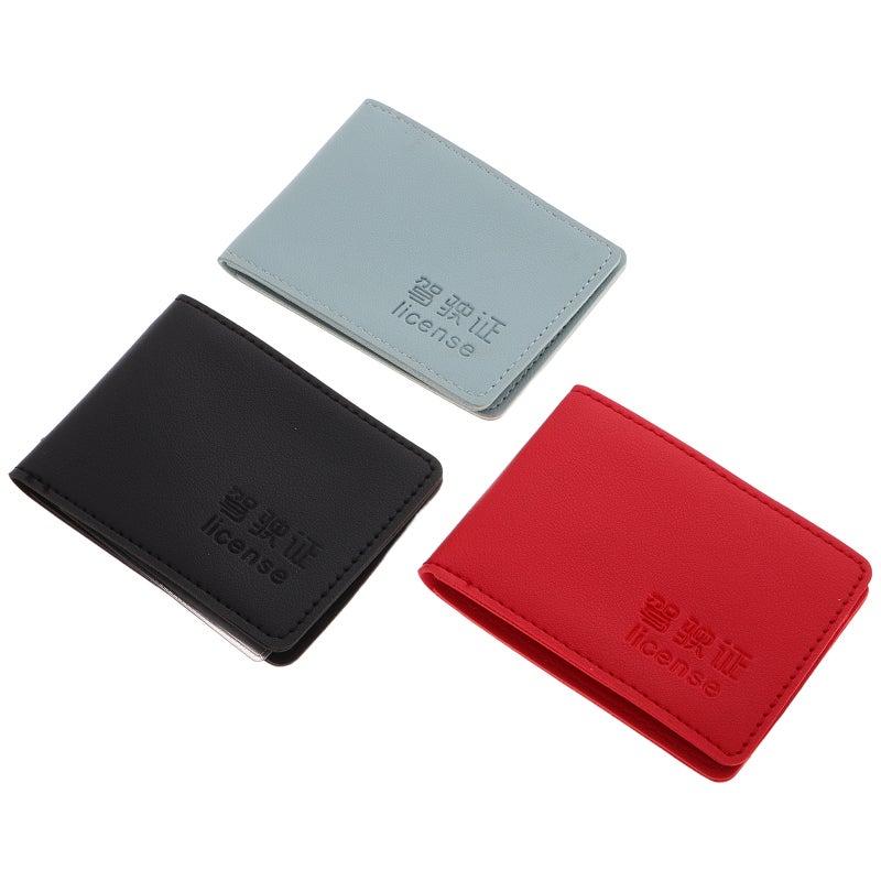 3pcs Drivers License Holder and Car Registration Wallet Document Holder for Car Travel and Everyday Use Auto Accessories for Men - Image 4