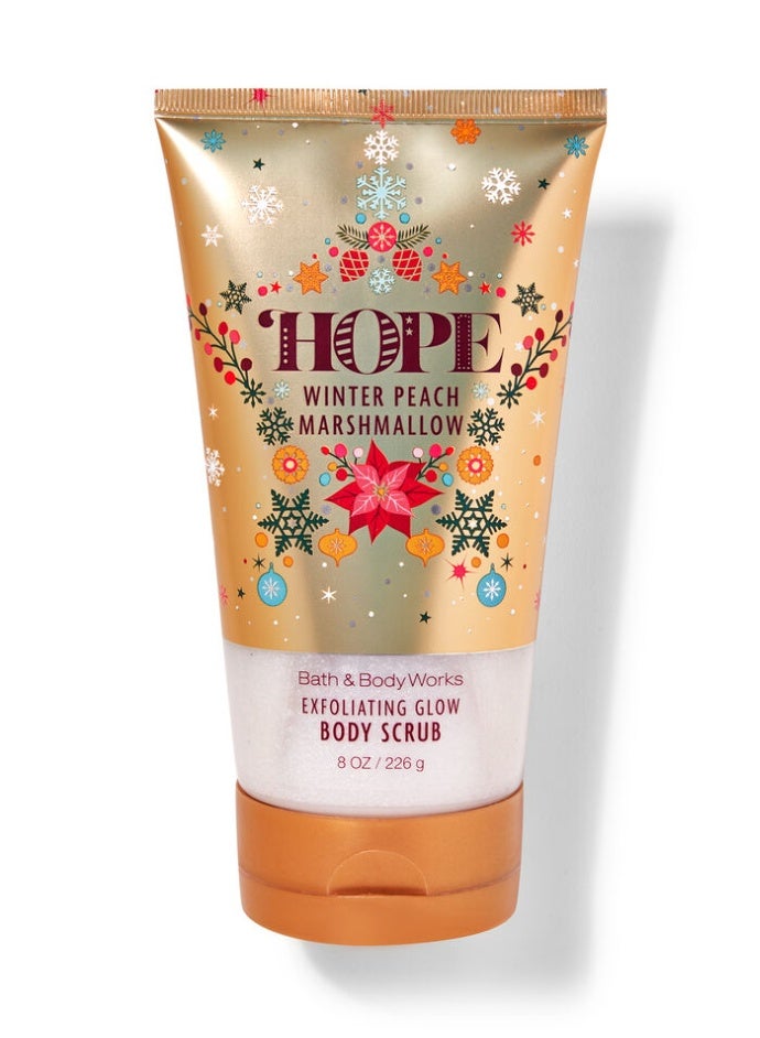 Bath & Body Works Winter Peach Marshmallow Exfoliating Glow Body Scrub 226g
