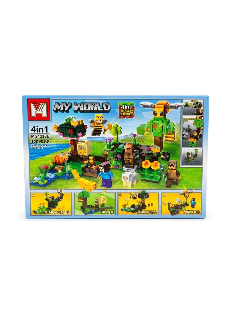 120-Piece Building Blocks, MineCraft Model Assembling Building Blocks Intelligent Toys for Children 6+ Years - Image 3