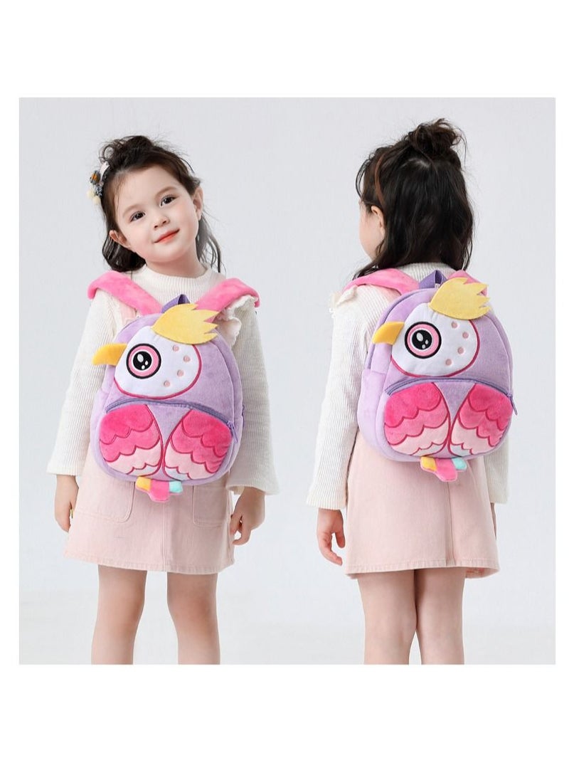 Y&D 1-Piece Zoo Children Kindergarten Knapsack Owl  - Image 2