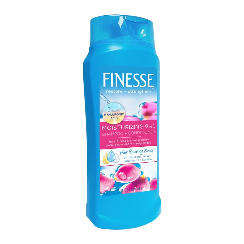 FINESSE Restore  Strengthen Moisturizing 2in1 Shampoo  Conditioner 13 oz Pack of 6 Moisturize  Repair Dry or Damaged Hair - Image 1