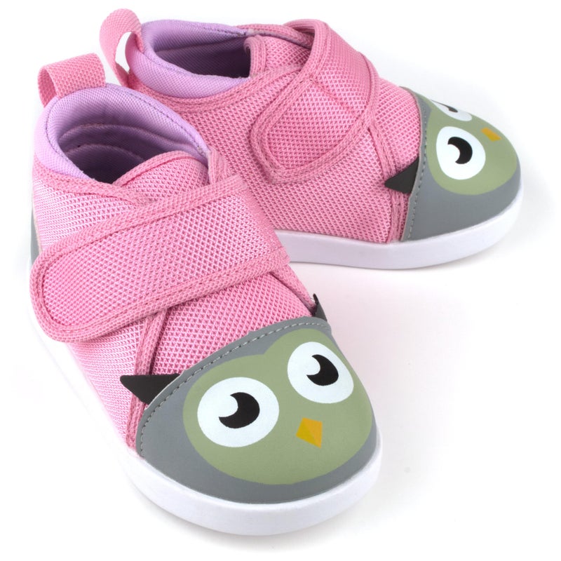 ikiki Squeaky Shoes for ToddlersLittle Kids Pink Owl Pink Size 3