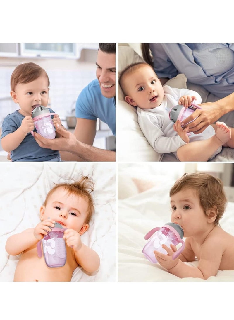 Gonice Baby Water Bottle with Simple Flip-Top Lid, Trainer Cup for Independent Drinking, 360°Spill-Free Toddler Cup  - Image 4