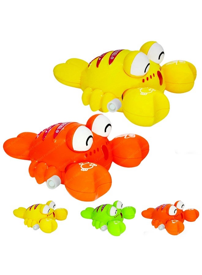 فنبلاست ألعاب فن بلاست للأطفال - عبوة من قطعتين، ألعاب هابي لوبستر القابلة للنفخ للأطفال، ألعاب داخلية للأطفال، ألعاب أطفال زاحفة، ألعاب سلطعون قابلة للنفخ للأطفال (ألوان عشوائية) - Image 1