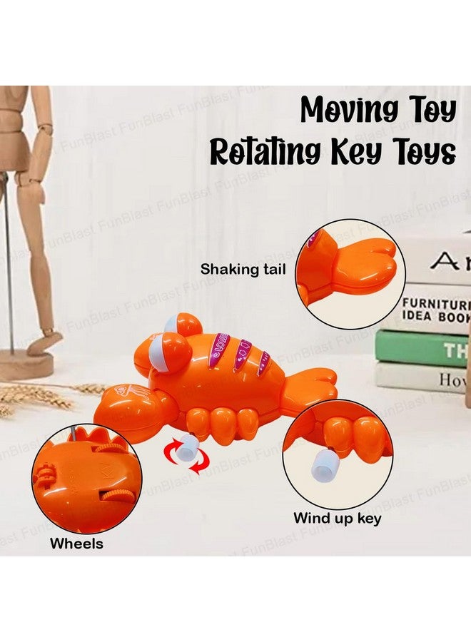 فنبلاست ألعاب فن بلاست للأطفال - عبوة من قطعتين، ألعاب هابي لوبستر القابلة للنفخ للأطفال، ألعاب داخلية للأطفال، ألعاب أطفال زاحفة، ألعاب سلطعون قابلة للنفخ للأطفال (ألوان عشوائية) - Image 3