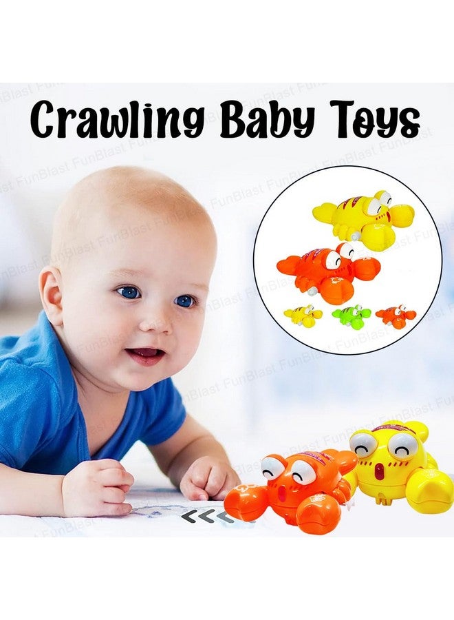 فنبلاست ألعاب فن بلاست للأطفال - عبوة من قطعتين، ألعاب هابي لوبستر القابلة للنفخ للأطفال، ألعاب داخلية للأطفال، ألعاب أطفال زاحفة، ألعاب سلطعون قابلة للنفخ للأطفال (ألوان عشوائية) - Image 5