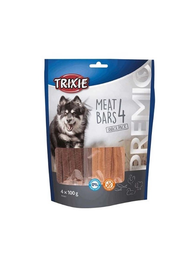 Trixie Premio 4 Meat Bars Dog Treats - 4 x 100g