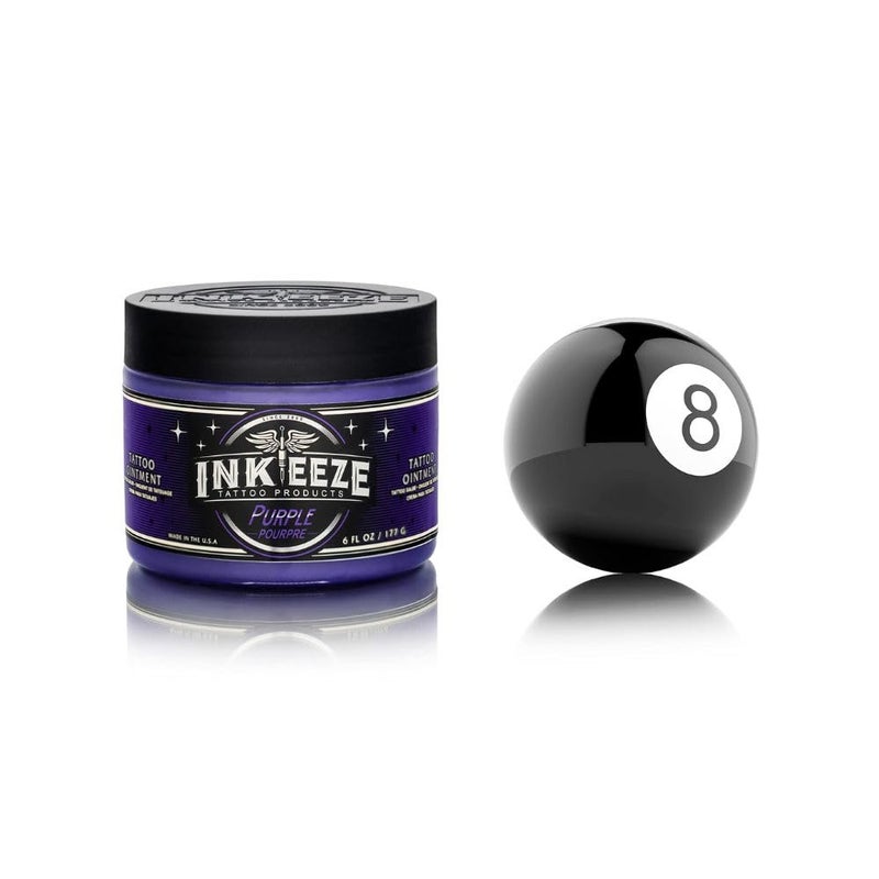 INK-EEZE Purple Tattoo Ointment for Artists and Aftercare, Essential Oils, Petroleum Free, Cruelty Free, Made in USA, Lavender, 6oz - Image 4
