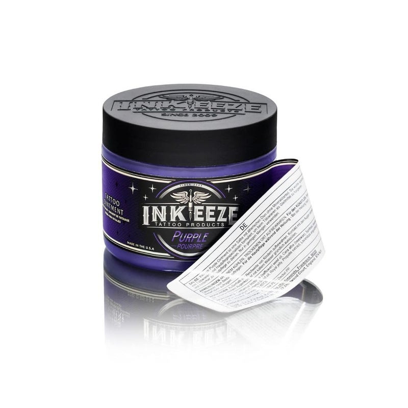 INK-EEZE Purple Tattoo Ointment for Artists and Aftercare, Essential Oils, Petroleum Free, Cruelty Free, Made in USA, Lavender, 6oz - Image 3