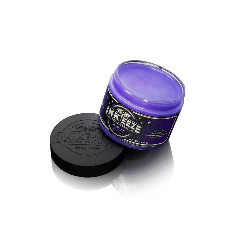 INK-EEZE Purple Tattoo Ointment for Artists and Aftercare, Essential Oils, Petroleum Free, Cruelty Free, Made in USA, Lavender, 6oz - Image 2