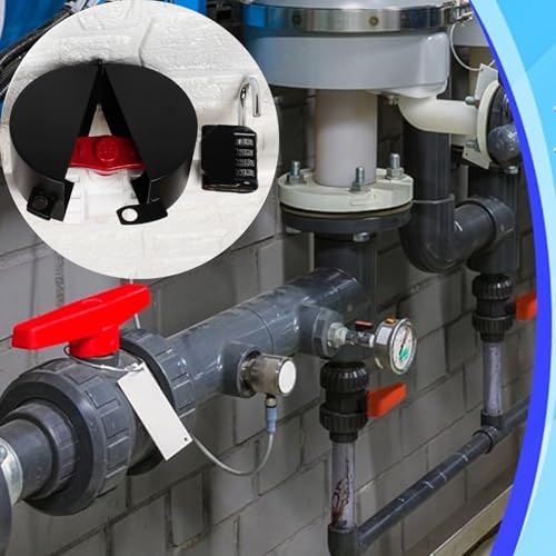 TEMEILI Gate Valve Locking Device (With Password Lock) Gate Valve Lock, Outdoor Faucet Lock, Removable and Easy to Use, Can Prevent Water Theft - Image 2