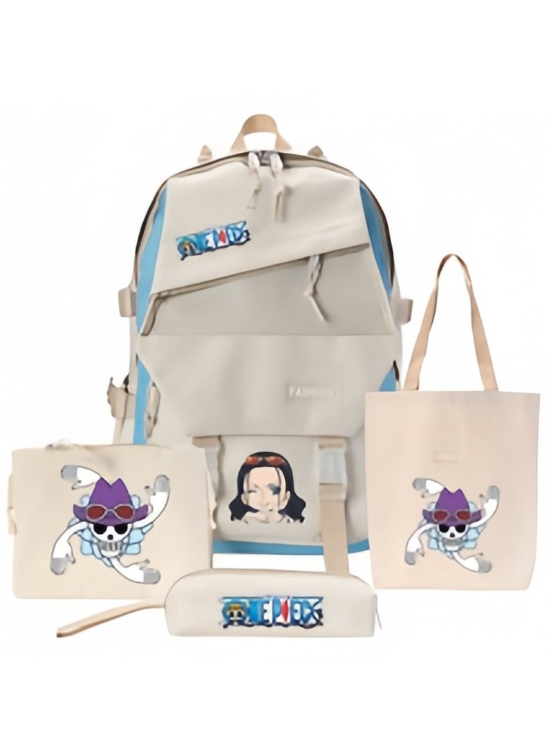KUYING New ONE PIECE Large Capacity Backpack Four Piece Set 
