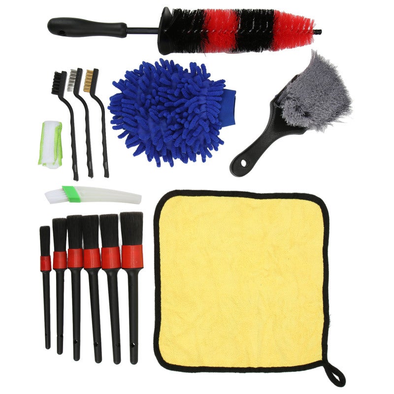 Car Cleaning Kit: 10-Piece Flexible Detail Brushes - Safe Scratch-Free Design for Interior Exterior Car Detailing - Image 2