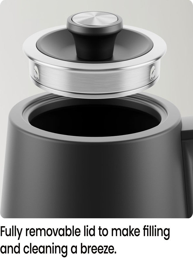 Chefman Gooseneck Electric Kettle, 0.8L Pour Over Tea Kettle for Coffee and Tea, One-Touch Operation, Boil-Dry Protection, Auto Shut-Off, Ultra-Fast Hot Water Boiler – Black - Image 5