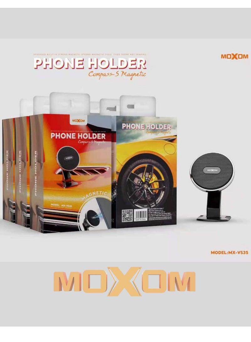 MOXOM MX-VS35 Magnetic Car Phone Holder 360 Degree Rotatable Mount Stand Magnetic Dashboard Phone Holder - Image 5