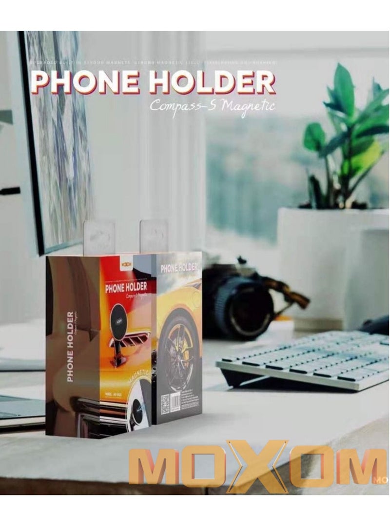 MOXOM MX-VS35 Magnetic Car Phone Holder 360 Degree Rotatable Mount Stand Magnetic Dashboard Phone Holder - Image 4