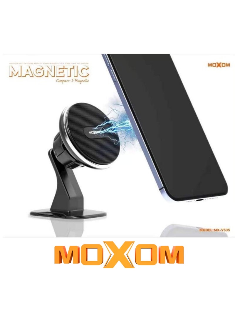 MOXOM MX-VS35 Magnetic Car Phone Holder 360 Degree Rotatable Mount Stand Magnetic Dashboard Phone Holder - Image 2