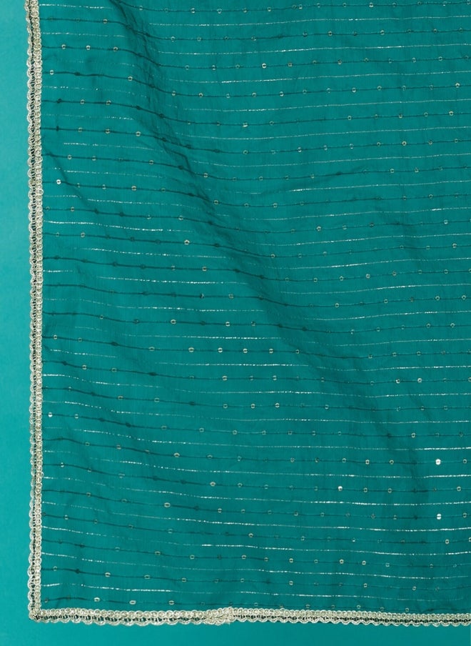 AKS Green 3-Piece Kurta Set for Girls - Image 4