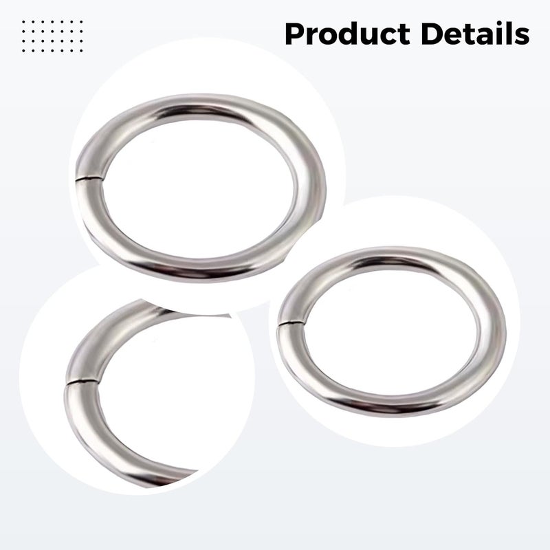400 Pcs 925 Sterling Silver Jump Rings, White K Color, Single Open Rings Bulk for Jewelry Making, DIY Earrings, Necklaces, Jewelry Repair Findings - Image 5