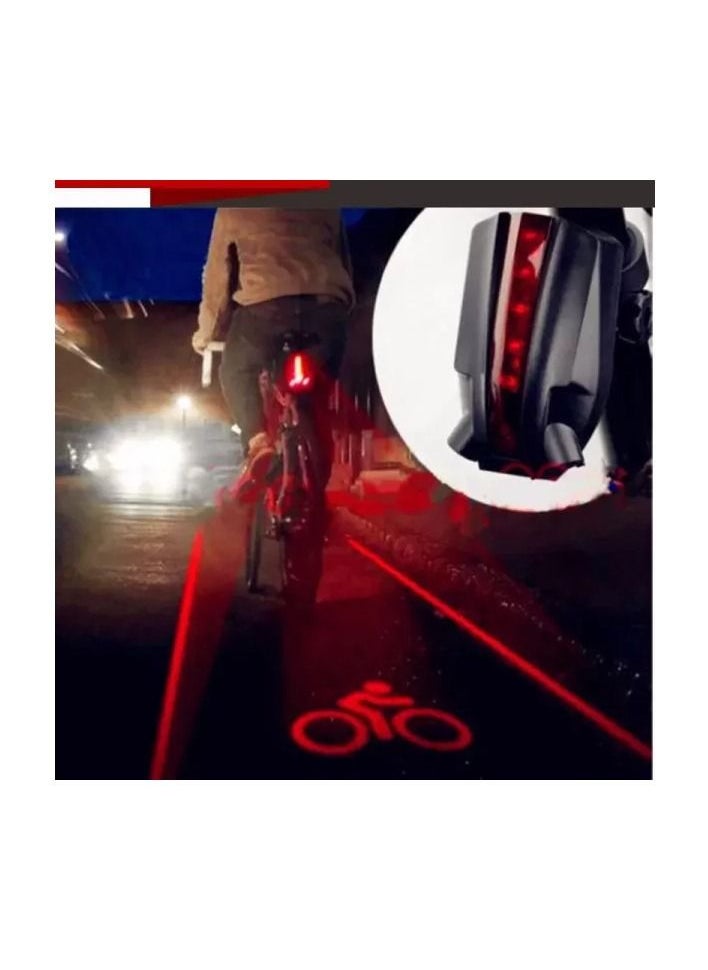 ماركة غير محددة ضوء خلفي للدراجة يعمل بشعار ليزر بإضاءة LED  - Image 4