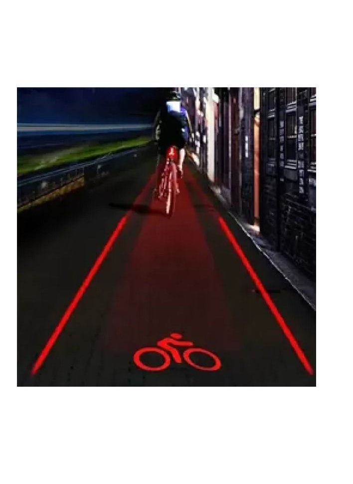 ماركة غير محددة ضوء خلفي للدراجة يعمل بشعار ليزر بإضاءة LED  - Image 2