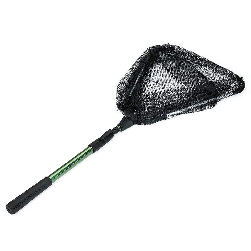 RESTCLOUD Fishing Landing Net with Telescoping Pole Handle, Super Strong Aluminum, 61" Full Extended, Rubber Coated Net - Image 3