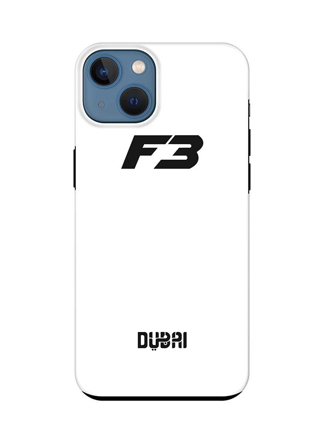 Stylizedd Tough Pro Case for iPhone 15 Plus Dual Layer Hybrid PC TPU Customized Mobile Cover Matte Finish Phone Case - Faz3 Dubai White - Image 1
