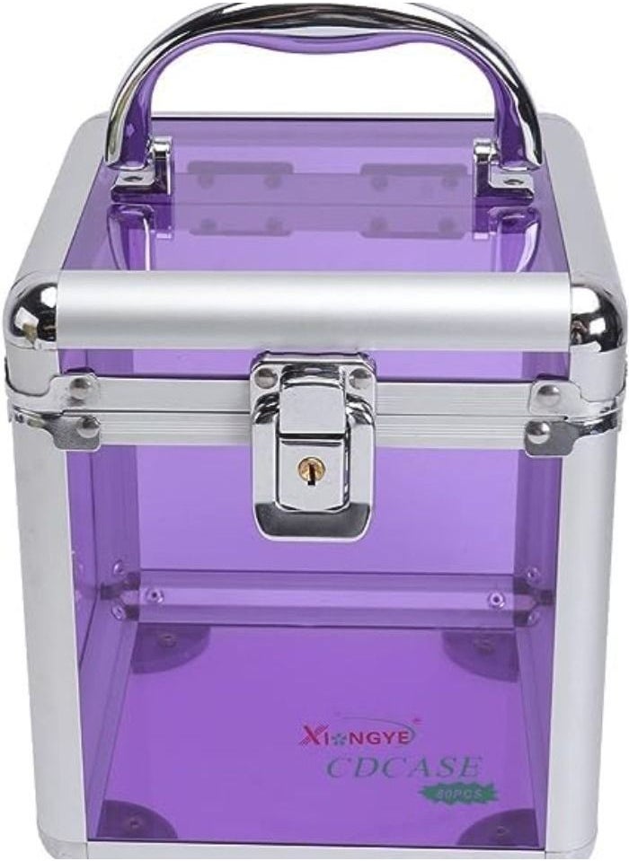 Generic - Acrylic Portable Storage Lock Boxes, Lock Organizer, Set of Three Boxes, Lockable Empty Storage Cabinet, Lock Box for Use, for Important Documents, Medicines, Money, Cosmetics - Image 1
