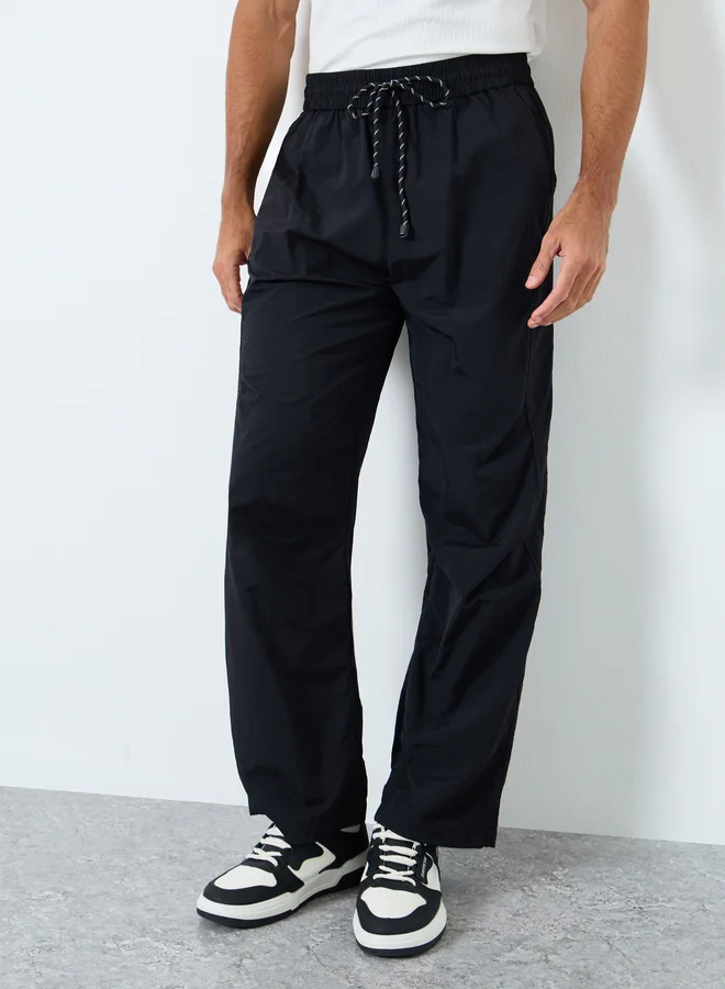 Styli Styli Men Straight Leg Pants with Drawstrings