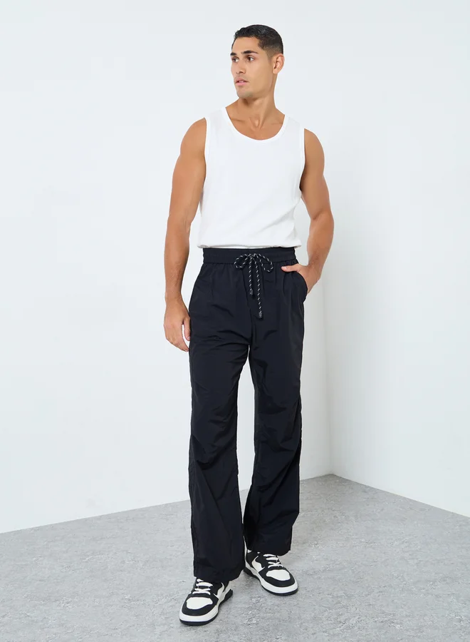 Styli Styli Men Straight Leg Pants with Drawstrings