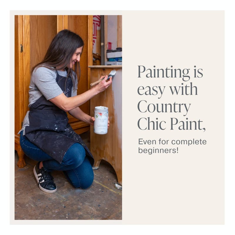 Country Chic Paint Chalk Style Paint - for Furniture, Home Decor, Crafts - Eco-Friendly - All-in-One - No Wax Needed (Vanilla Frosting [Off White], Sample (4 oz)) - Image 5