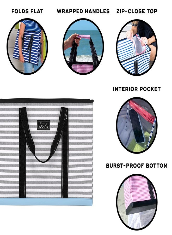 SCOUT 4 Boys XX-Large Tote Bag for Women - Oversized Water-Resistant Travel Tote with Zipper for Beach and Family Outings - Lightweight and Folds Flat for Storage - Image 4
