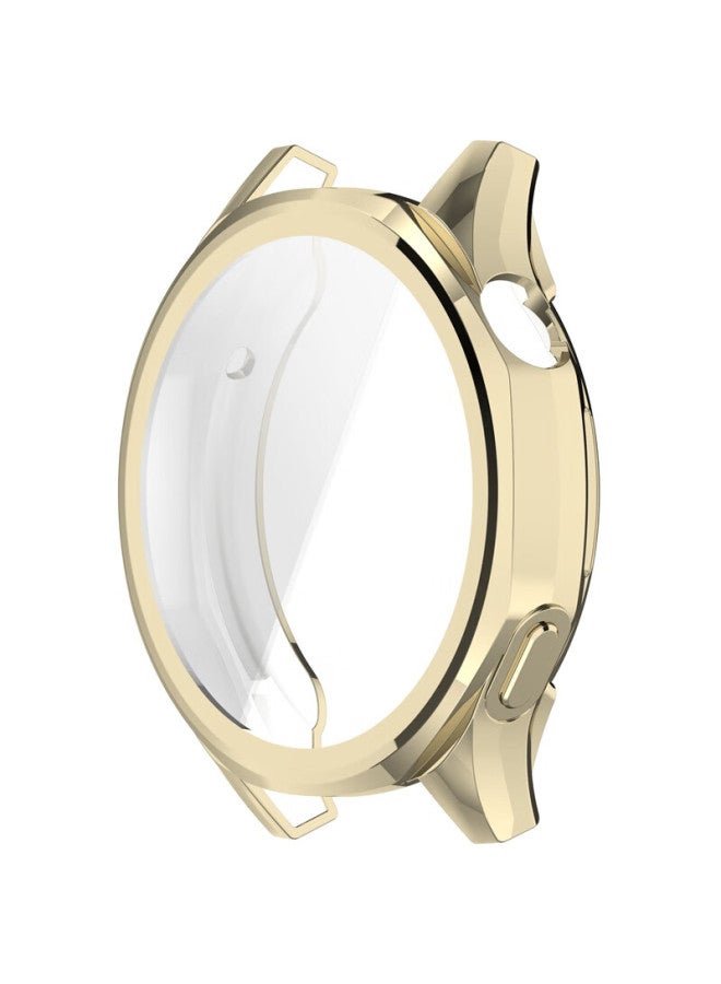 Kmaxai Compatible With Huawei Watch Gt5 46mm Protective Case + Screen Protector Combo Full Coverage Watch Face Cover & Screen Film, Anti-fingerprint Shockproof Tpu Soft Case, Light Gold - Image 3
