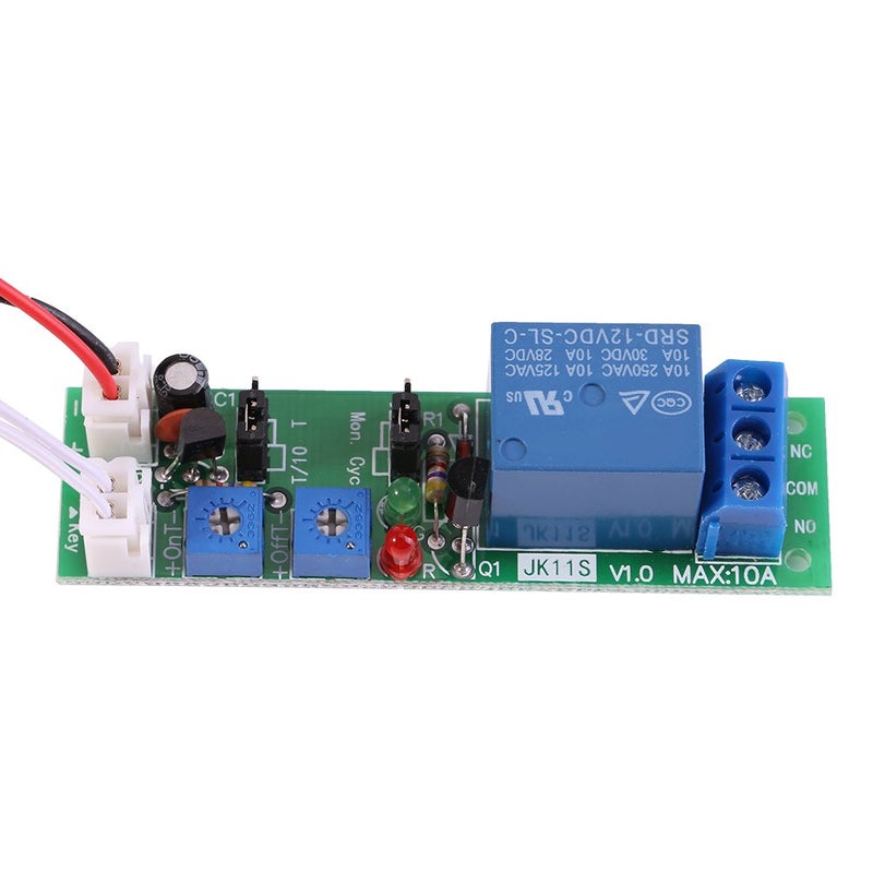 وحدة مؤقت تأخير قابلة للتعديل 1 قطعة DC 12V24V مع 6 أنواع اختيارية 0120 دقيقة
