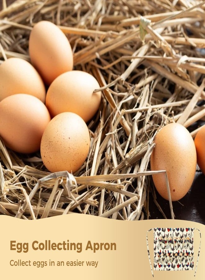 Homaisson Egg Apron, 15 Pockets Durable Canvas Egg Collecting Holding Apron Gathering for Chicken Duck Goose Eggs - Image 2