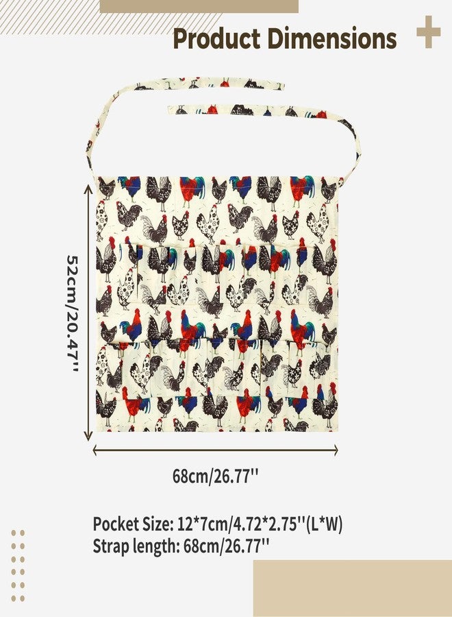 Homaisson Egg Apron, 15 Pockets Durable Canvas Egg Collecting Holding Apron Gathering for Chicken Duck Goose Eggs - Image 5