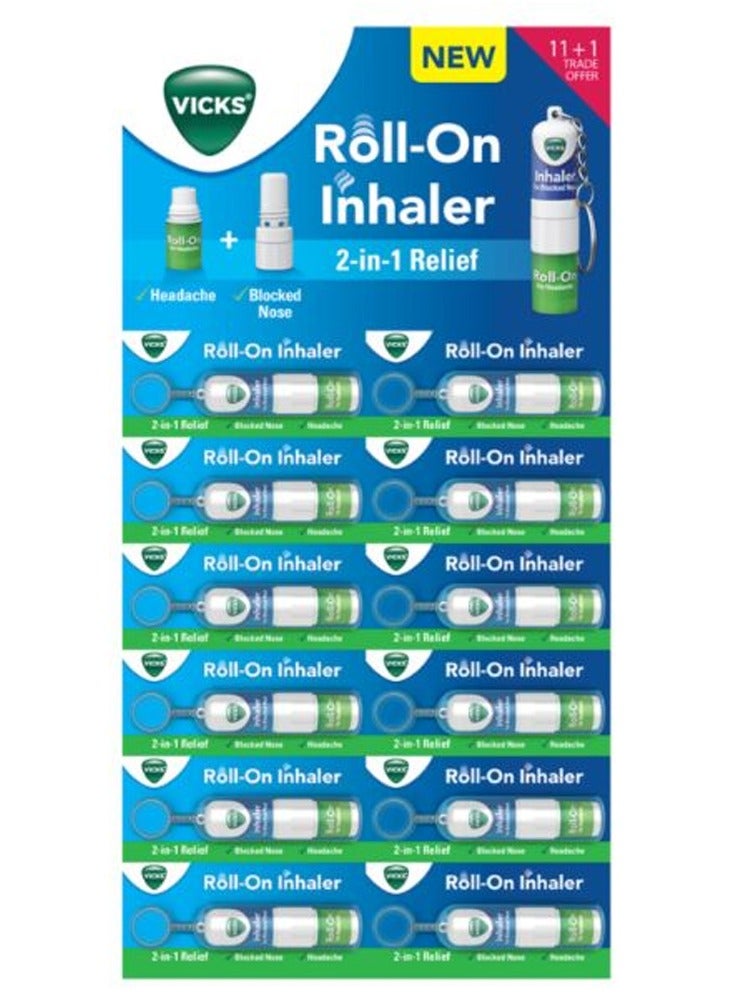 Inhaler With Camphor And Menthol Fast Relief From Blocked Nose (Pack of 12) - Image 1