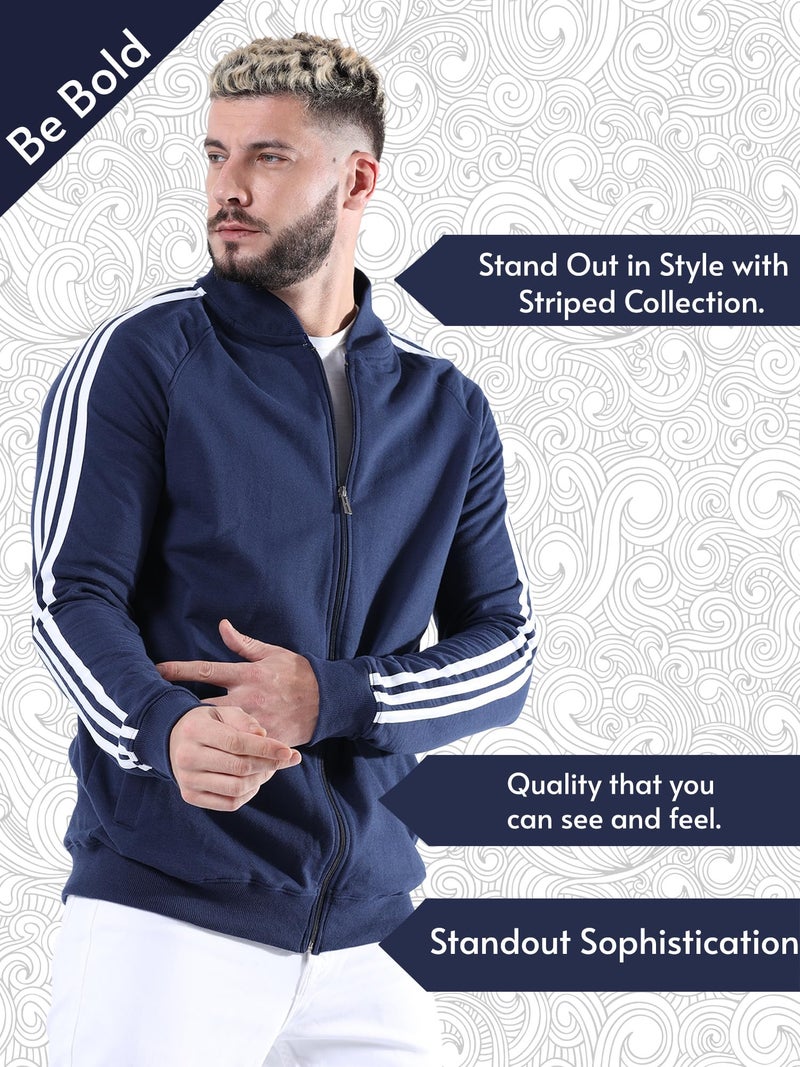 fanideaz Mens Jacket for Men Premium Stylish Cotton Winter Wear Branded Mens Jackets with Regular Fit and All Day Comfort Perfect_2DB_S_Imperial Blue - Image 3