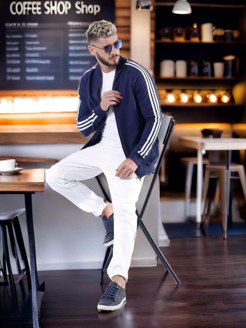 fanideaz Mens Jacket for Men Premium Stylish Cotton Winter Wear Branded Mens Jackets with Regular Fit and All Day Comfort Perfect_2DB_S_Imperial Blue - Image 5