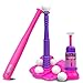 TOMLEON T Ball Stand for Kids and Toddlers 13 35 58 Baseball Set Includes 6 Large Balls an Adjustable Tball Batting Tee and a Pitching Machine Kids Bat and TBall Set - Image 2