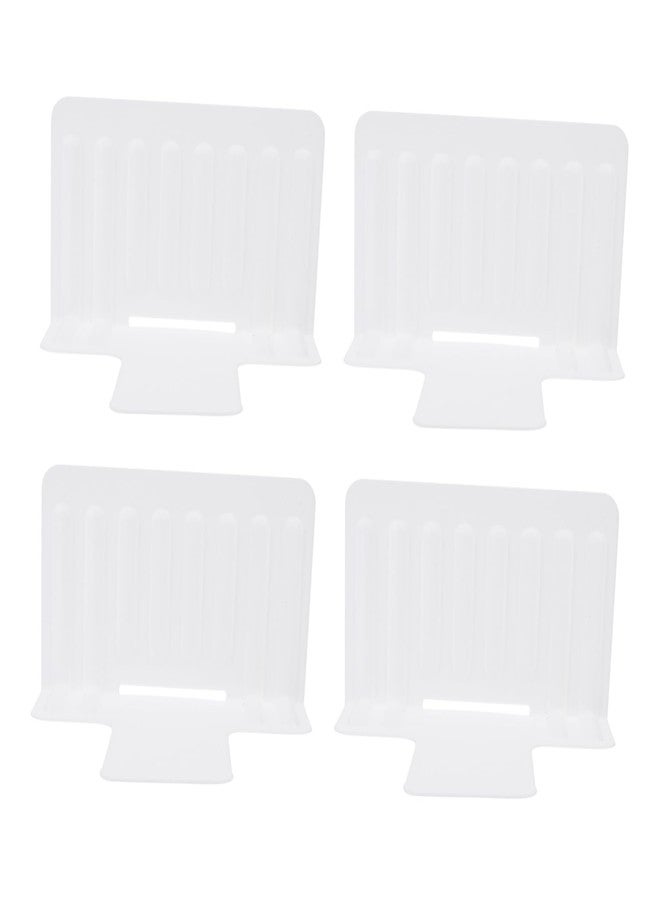 FUNOMOCYA 4Pcs Refrigerator Storage Partition Board Drawer Separator for Neat Organization Plastic Dividers for Kitchen Fridge for Fruits Snacks - Image 1