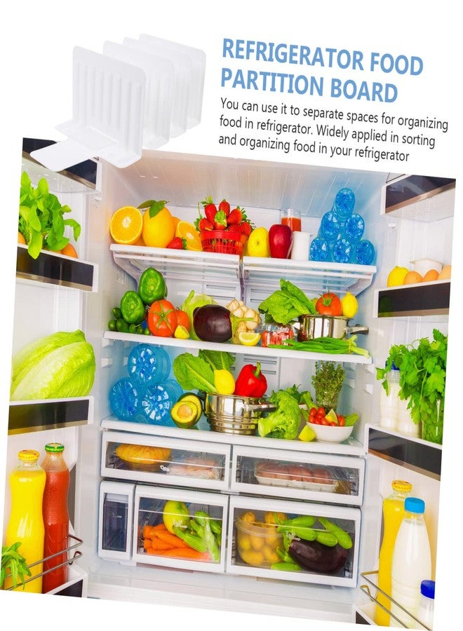 FUNOMOCYA 4Pcs Refrigerator Storage Partition Board Drawer Separator for Neat Organization Plastic Dividers for Kitchen Fridge for Fruits Snacks - Image 5