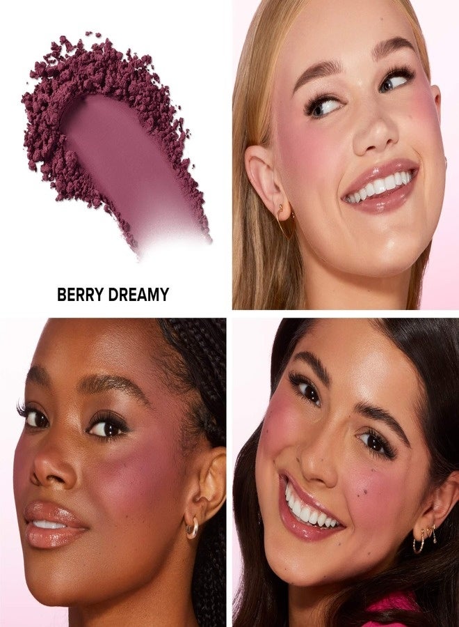 Too FacedCosmetics Too Faced Cloud Crush Blurring Powder Blush –Berry Dreamy (5g) - Deep Berry, Ultra-Smooth Velvet Powder Blush with Blurring, Buildable & Long-Wearing Soft-Focus Finish - Image 2
