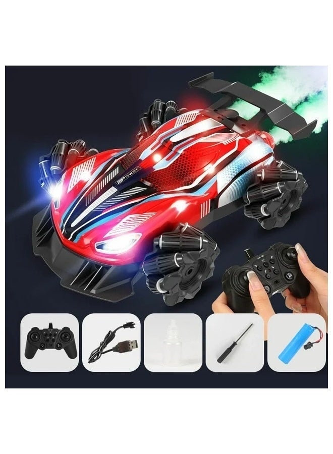 RC Stunt Car With Light Music RC Race Car 2.4G Remote Control USB Charging Double Rotating Off Road Vehicle 360° Toys - Image 2