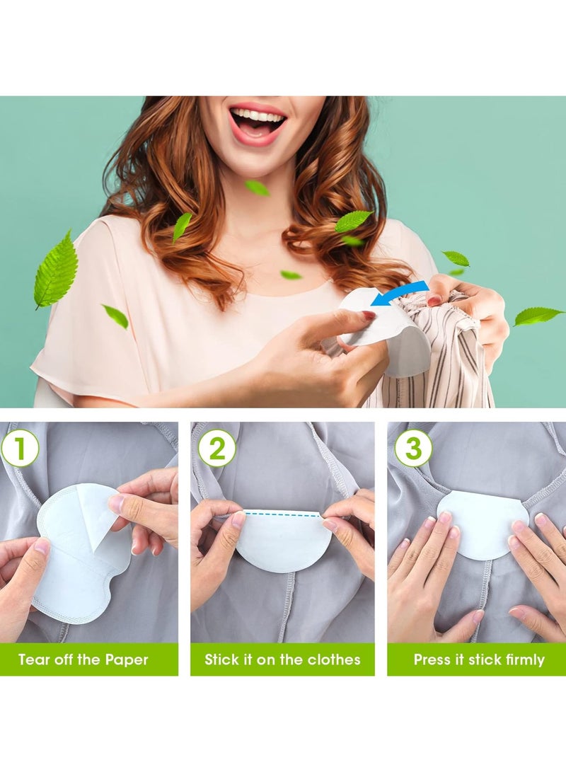 Angola Panda 100pcs underarm sweat pads, high-quality anti-hyperhidrosis, suitable for men and women Comfortable, invisible, ultra-sticky, disposable protective clothing/shield, sweatproof armpit protection, alleviate underarm odor - Image 5