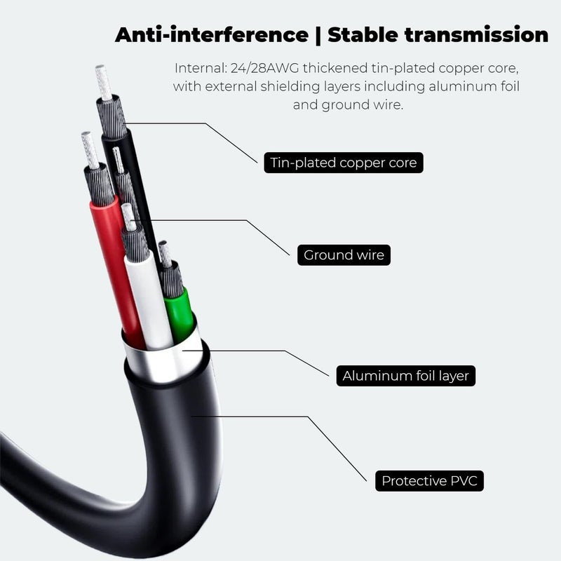 USB 2.0 A to Mini USB Charger Cable 80cm - Fast Charging & 480Mbps Data Transfer - Image 5