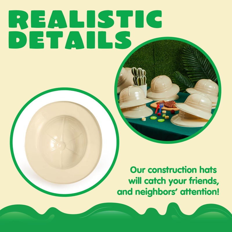 JOYIN 24 Pcs Safari Party Hats,Jungle Theme Animals Explorer Party Hat for Kids Dress Up, Themed Birthday Party and Safari Dress Up - Image 2